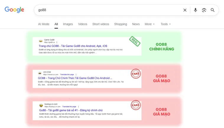 Bật Mí Tuyệt Chiêu Tìm Ra Website Go88 Chính Hãng Trong 3 Nốt Nhạc 3 Yêu cầu đăng nhập trên Go88.com thật chỉ xuất hiện ở trang chuẩn, còn trang giả Go88.com thường tạo form giả mạo để đánh cắp thông tin.